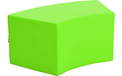 Poef Paolo kort, lichtgroen